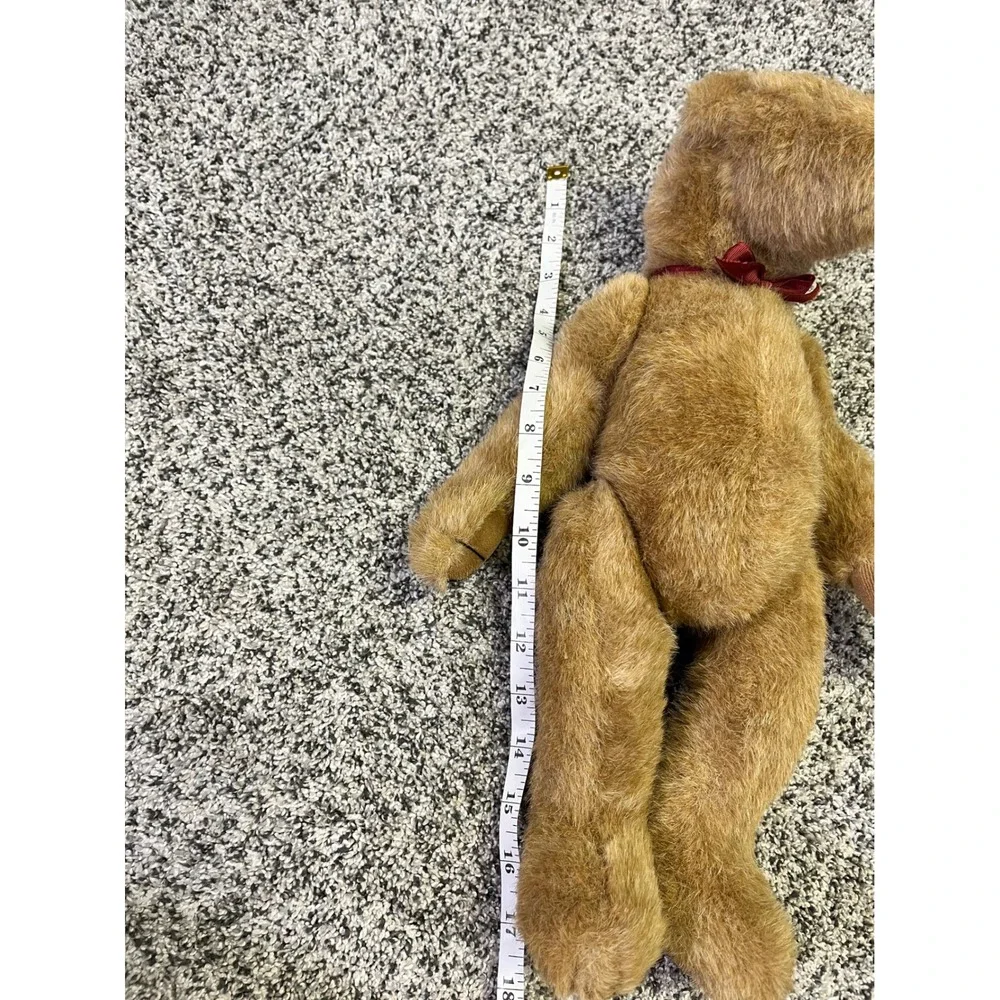 Boyds Collection LTD‎ Plush Teddy Bear Jointed Moveable Limbs Red Ribbon